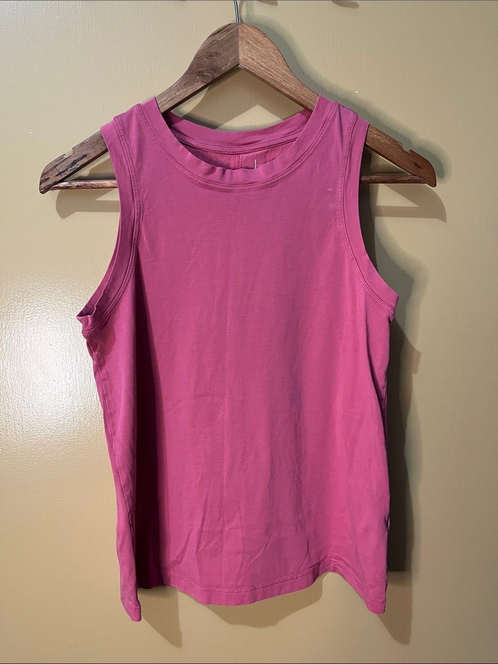 Kersh Pink Sleeveless Crewneck Tank Top | XS